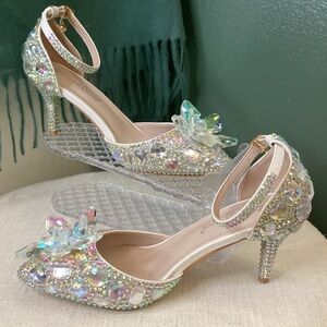 Stunning! Rhinestone Heels by Crystal Queen